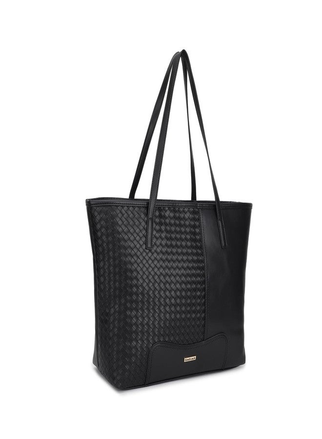Fastrack faux Leather Tote for Womens, Ladies and Girls | Luxurious Pebbled Finish | Trendy and Stylish Tote Bag - Image 3